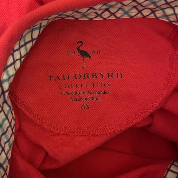 Tailorbyrd Mens Polo Preppy Golf Shirt 6X Logo Office Travel Resort Coastal - Picture 2 of 7